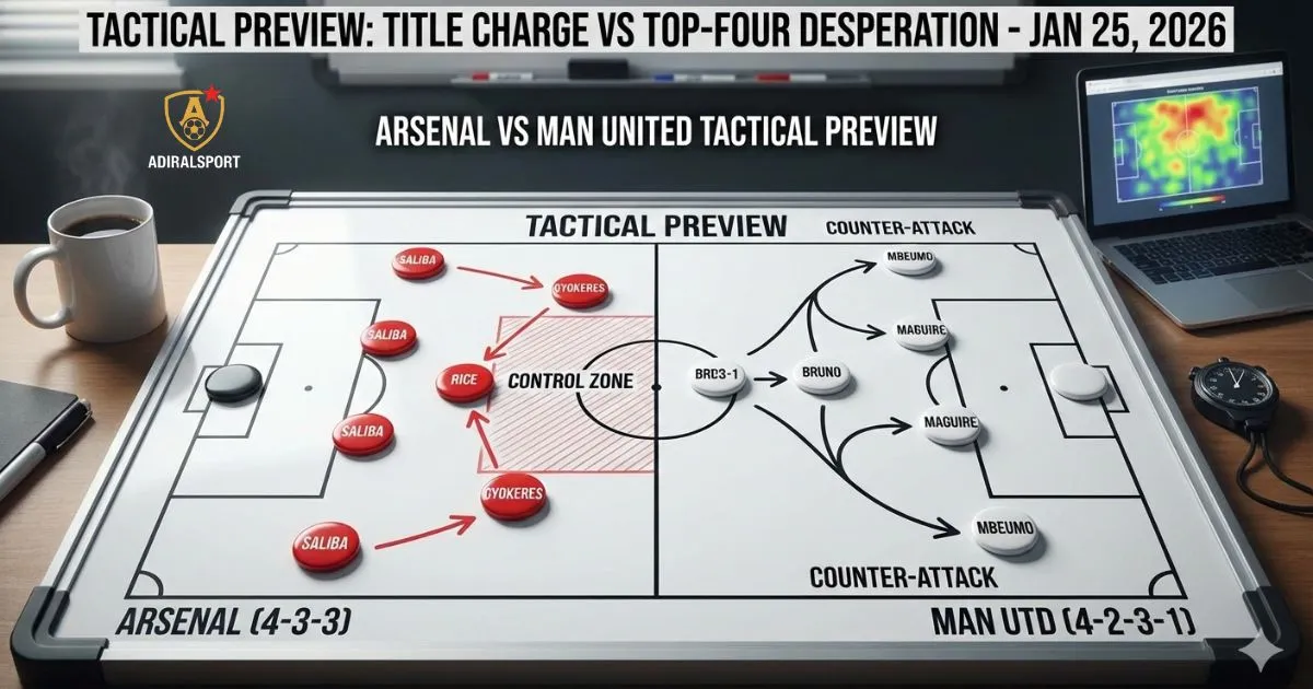 Arsenal vs Man United Tactical Preview