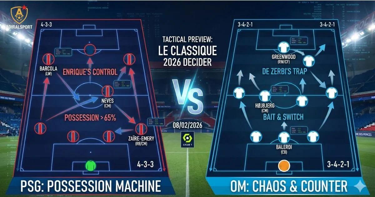 PSG vs Marseille Tactical Preview